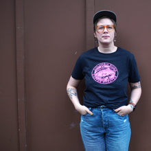 Load image into Gallery viewer, T-Shirt:  Pink on Black