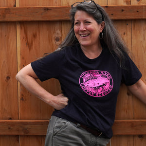 T-Shirt:  Pink on Black